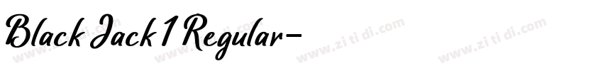 Black Jack 1 Regular字体转换
